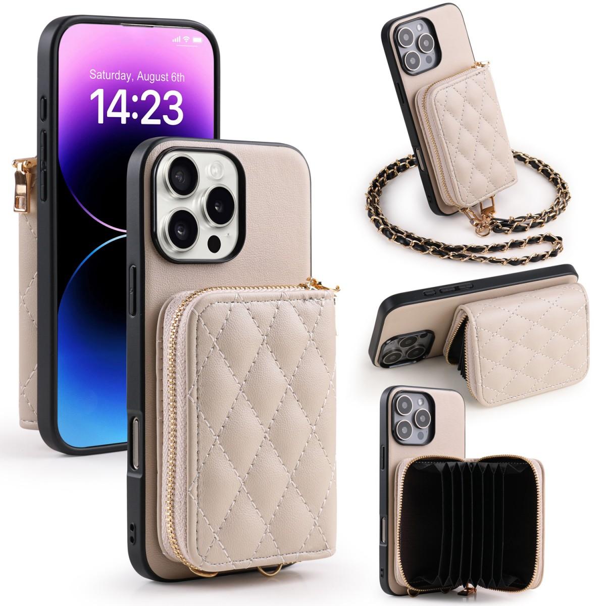 

Новый тренд Чехол из ПУ кожи с рисунком ягненка для iPhone 17 /16 /15/14/13/12/11 Многофункциональный чехол-кошелек Стильный длинный ремешок for iPhone 11pro