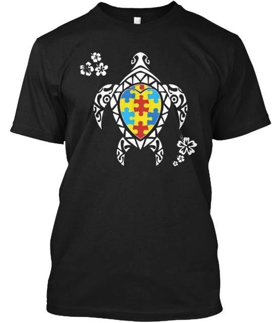 Autism Awareness Turtle TTshirt Made in the USA Size S to 5XL S