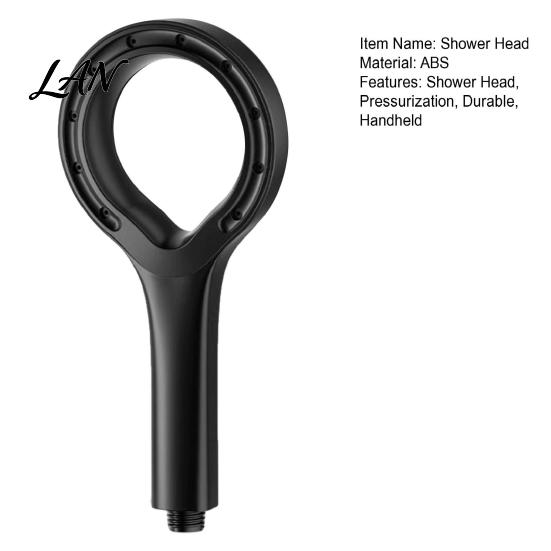 Soft Water Shower Spray Head, Large Ring Shaped, High Pressure Handheld Spray, Easy To Hold Head Flow Accessory, for Home Bathroom Panel