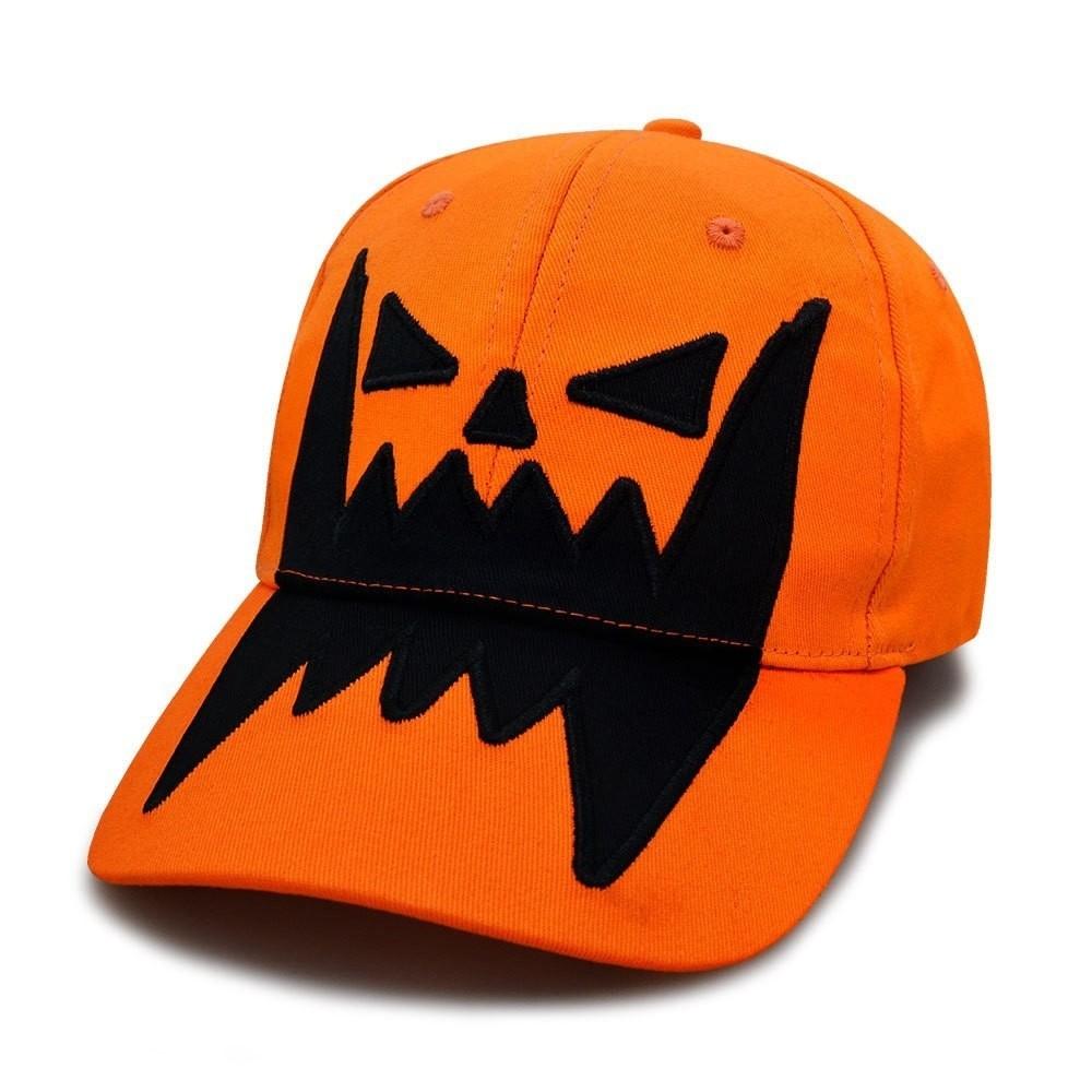 Lightweight Halloween Baseball Cap Breathable Sunshade Cap Funny Pumpkin Embroidery Hat  Outdoor