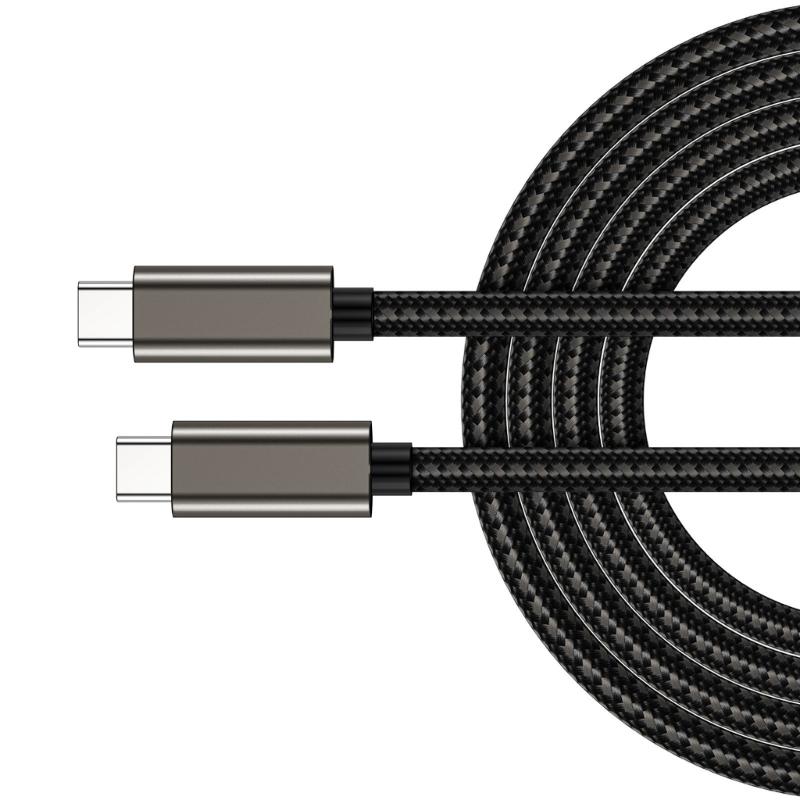 USB 3.2 Type C To Type C Cable 100W Fast Charging Cable 20Gbps Data Rate for Laptops Tablets and Smartphones
