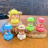 Keychain Pendant Portable Juicer Shape Key Chain with Movable Parts Colorful Beads Lightweight Buckle Design Keyring Keys Backpacks Decompression Toy