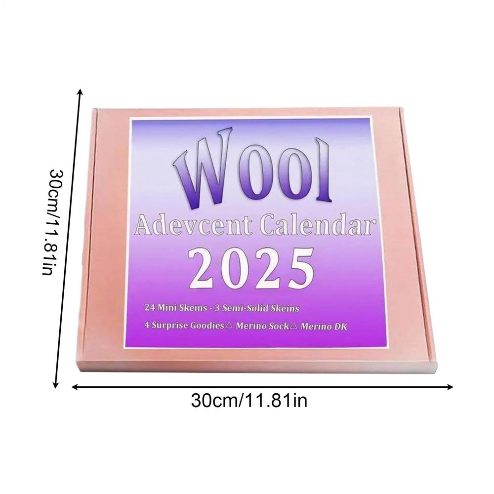 

2025 Knitting Advent Calendar -24 Days Yarn Crochet Countdown Calendar DIY Christmas Craft Gift for Women, Girls, Knitters L