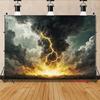 2D Halloween Party Kulissentuch Dunkle Wolke Gewitter Thema Wandbehang