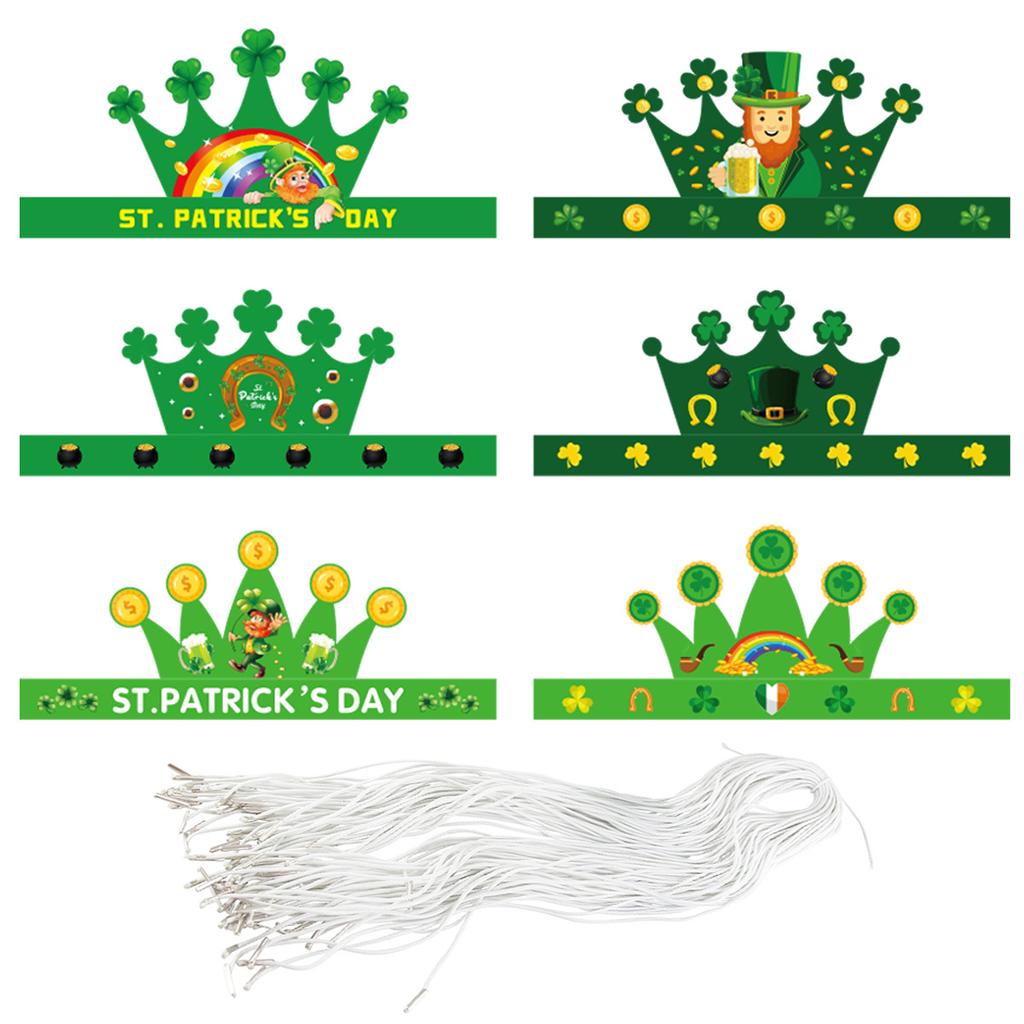 Irish Day Party Decoration Party Hat St. Patrick'S Day Dress Up Crown Hat Custom