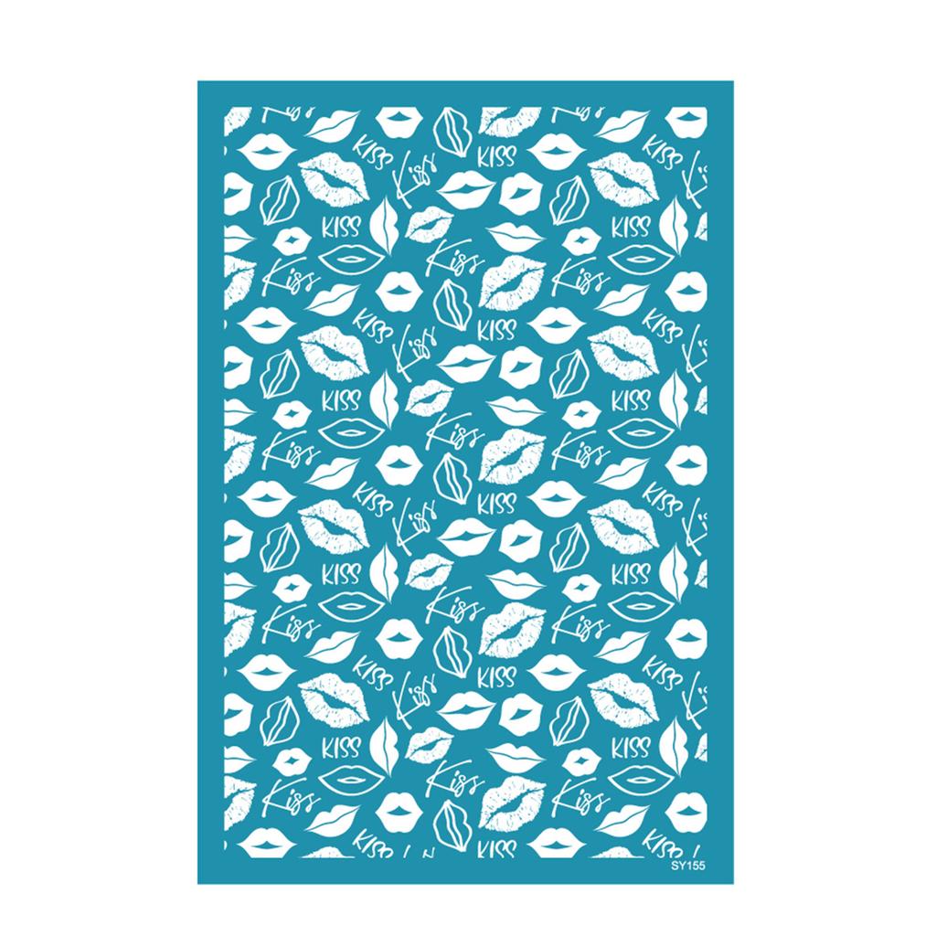 Siebdruckschablonen für Ton Valentinstag Herz Siebdruck für DIY Druck auf Ton und Ohrringschmuck Ton