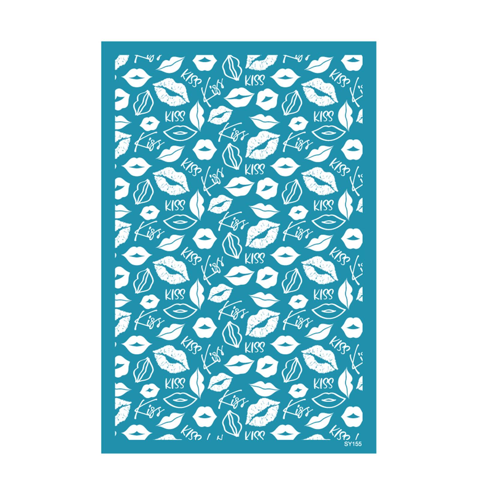 

Silk Screen Stencils for Clay Valentines Day Heart Silkscreen Print for DIY Printing on Clay and Earrings Jewelry Clay 155