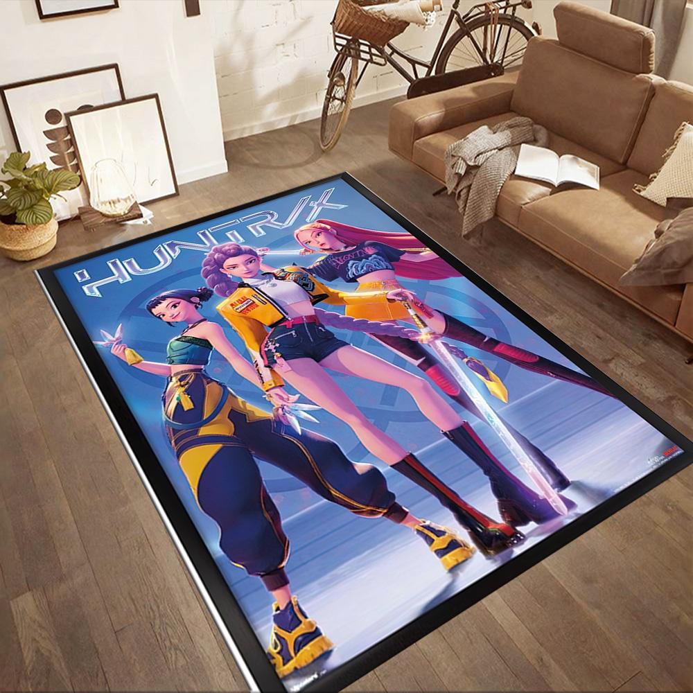 Huntrix Square Rugs Are a Great Choice for Living Rooms, Bedrooms, Home Décor, and As Gifts