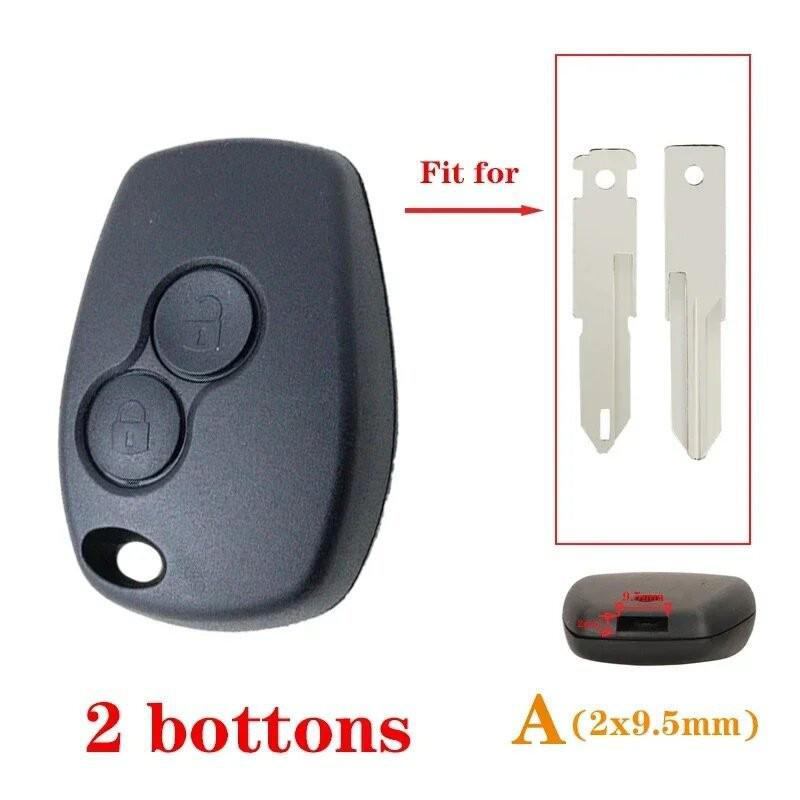 2-Button Remote Key Shell for Renault (Excludes Metal Key Blank) Standard