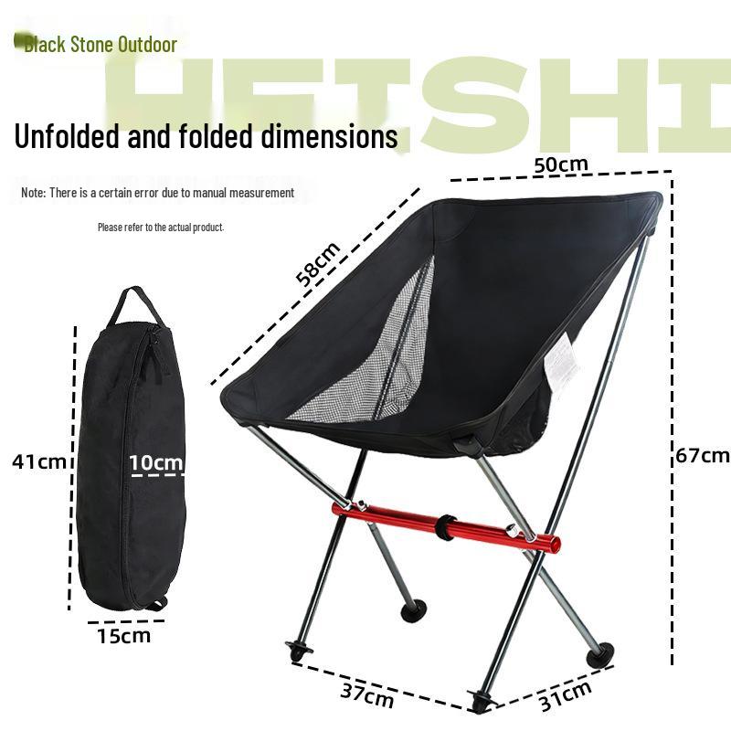 All-Aluminum Folding Moon Chair for Outdoor Leisure