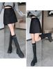 High Waist PU Leather A-Line Midi Skirt - Autumn/Winter Collection, Anti-Exposure, Slimming, Frosted Matte Finish with Zipper