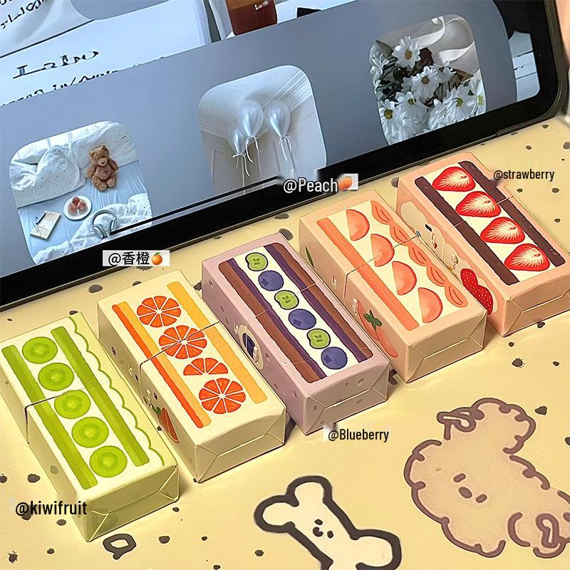 

Eco-Friendly Large Capacity Fruit Series Correction Tape - Cute, Invisible, Smooth Paper Box Style