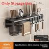 Kitchen Wall Mount Storage Rack With Multifunctional Storage For Home Use