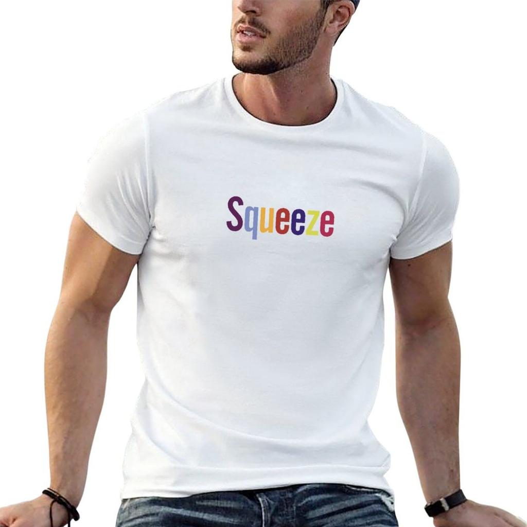 Squeeze T-Shirt Man Fashionable Comfortable Soft Breathable Summer Loose Sports Leisure Cotton T-shirt