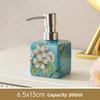 Ceramic Hand Wash Bottle Stainless Steel Pump Head Lotion Bottle  For Shampoo Shower Gel