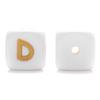 10Pcs 12mm Silicone Letters Beads English Alphabet Baby Teether For Personalized Name Pacifier Chain Clip Toys Accessories