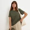 Summer  Women's T-shirt Bottoming Basic Fashionable Solid Lady Short Sleeve Loose Tops Shirts  Tops