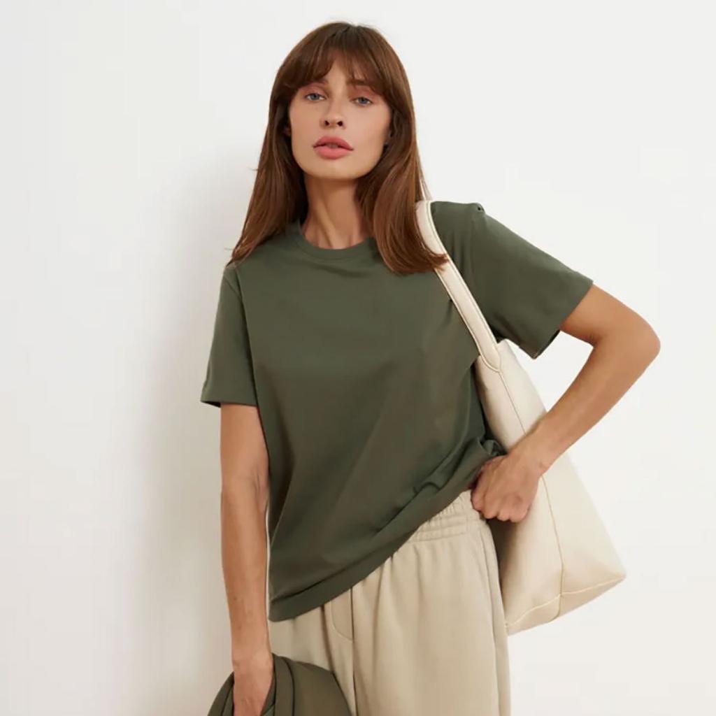 Summer Women's T-shirt Bottoming Basic Fashionable Solid Lady Short Sleeve Loose Tops Shirts Tops