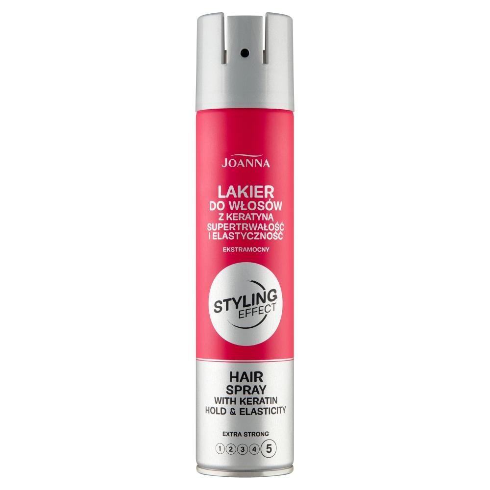 Joanna Styling Effect Lakier do włosów z keratyną, 250 ml