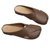 Baotou Women's Shoes - Flat-bottom, Simple Design, Soft Leather, Soft Sole Flip-flops Devotion