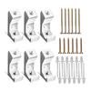 6PCS Squeaky Floor Repair Kit Designed for Subfloors 58 Inch or Thicker Aluminum Tool with Double Hole Nail Fixing System