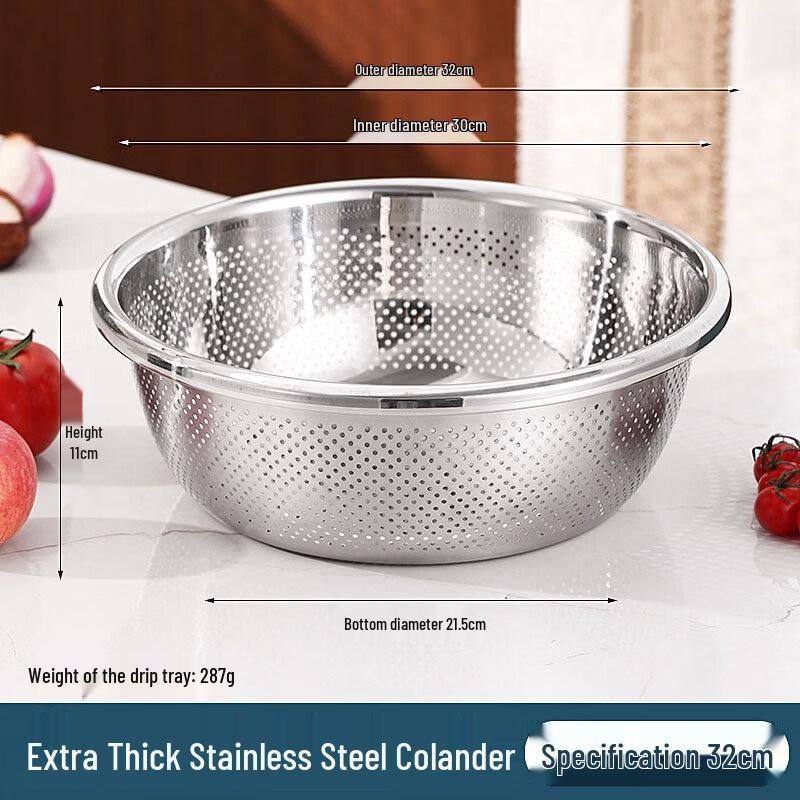 Qiwei Extra Thick Enamel Multi-Purpose Kitchen Bowl