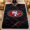 Flannel BlanketSan Francisco 49ers Warm Soft Throw Blanket for Indoor Sofa Bed Living Room Use
