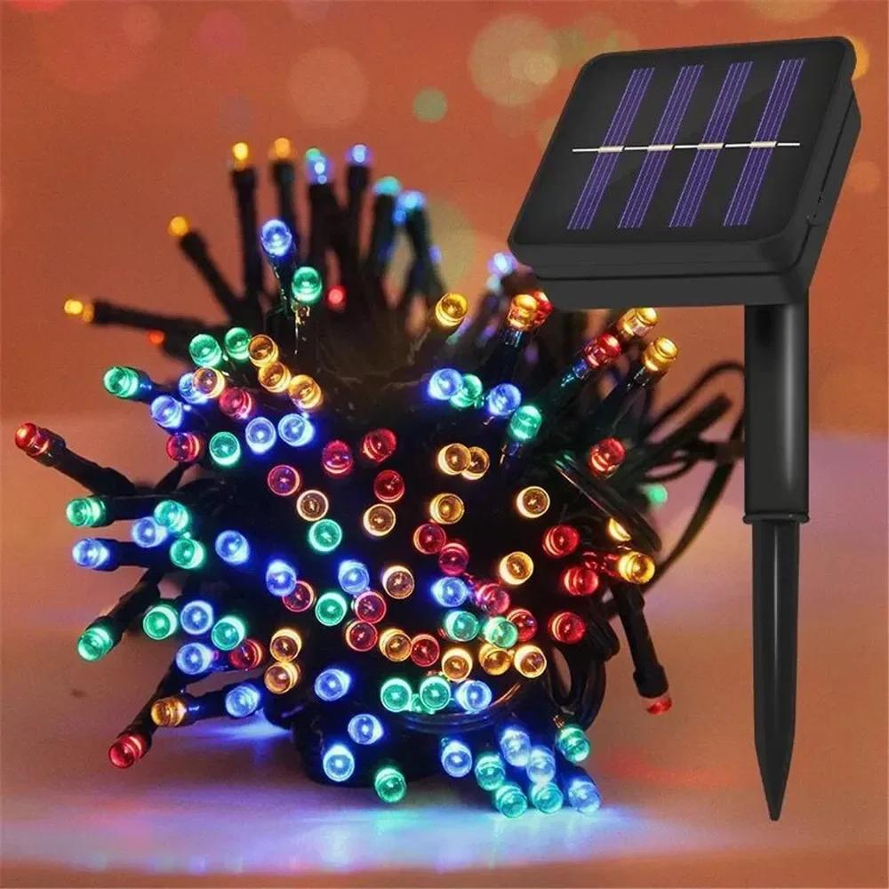 Solar String Light Fairy Garden Waterproof Outdoor Garland for Party Holiday Party Home Decoration Garland Wedding