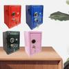 Mini Metal Safe Piggy Bank With Key Lock and Combination Children's Coin Piggy Bank Desktop Storage Box For Boys and Girls