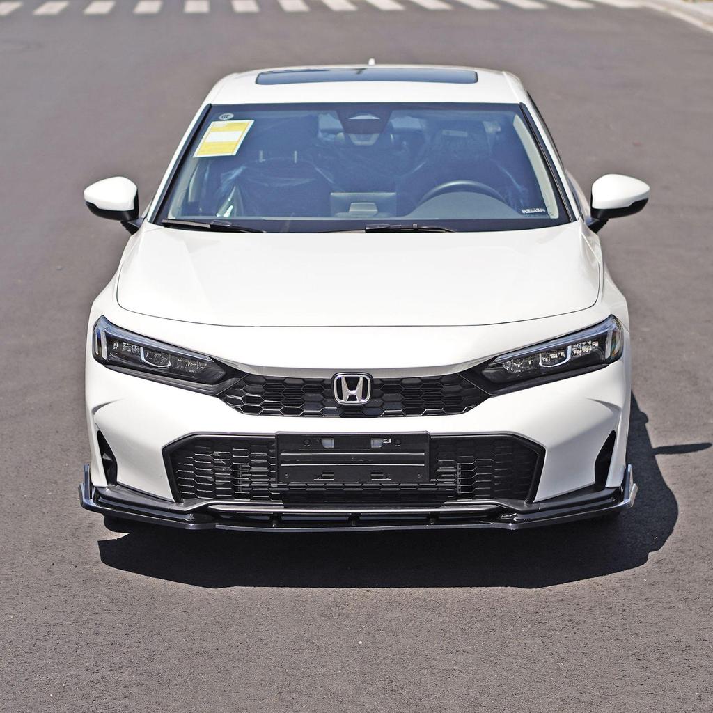 2025 Civic 11.5 Gen Front Splitter: Easy, No-Drill Install for Non-Destructive Front Lip & Body Kit Upgrade.
