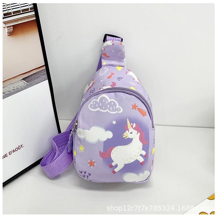 Versatile Baby Cartoon Messenger Bag Unicorn Ultra-light Toddler Cute Breast Bag Going Out Little Girl Change Bag