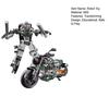 Transforming Robot Motorcycle Toy Movable Joints Educational Transformable Motorbike Deformation Robot Model Toddlers Boys Birthday Gift