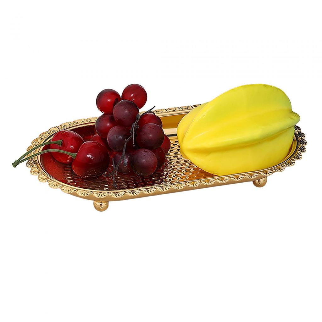 Party Snacks Plate Fruits Serving Tray Dessert Multi Purpose Decorative for Home Bedroom