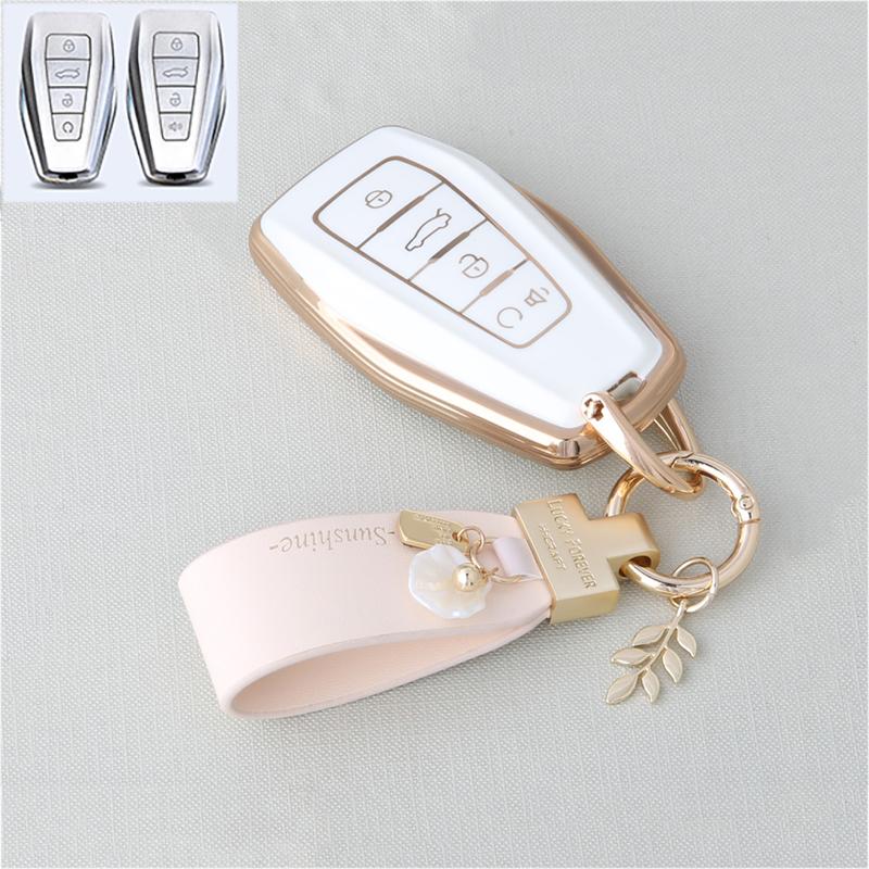 Tpu Auto Smart Key Fob Cover Case Mount Housing Fit For Geely Okavango Coolray Atlas Monjaro Tugella Emgrand Gt S Proton X50 X70
