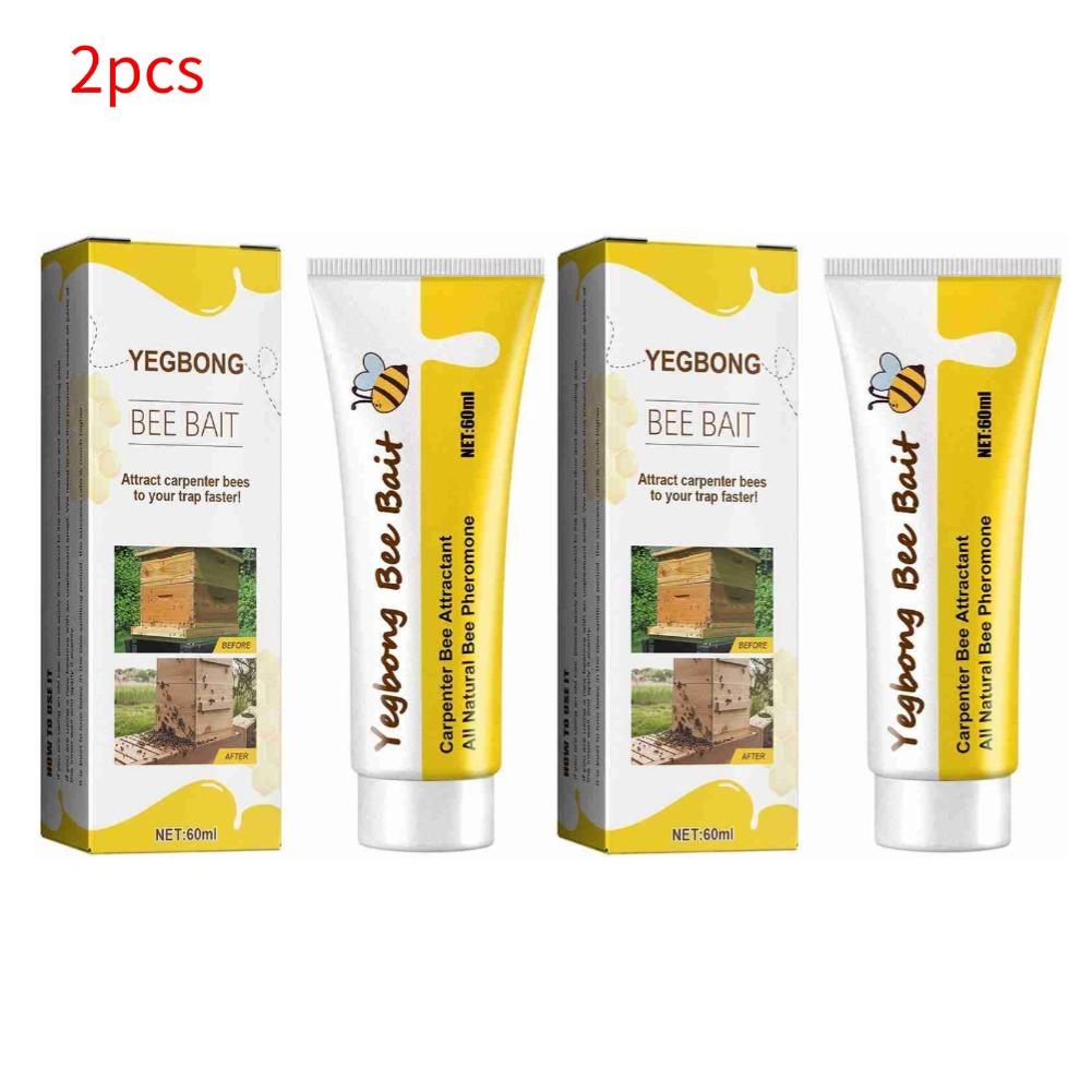 60ML Bee Bait Bee Swarm Commander Lure Bait Bee Cage Trap Kit Beekeeper Tools Beekeeping Bee Attractant Bait 1/2/3/4/5pcs