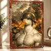 Muscular Duck Soldier In War Scene Personalized D Textured Metal Poster Wall Art Tinplate Sign for Luxury Decoration Home Room