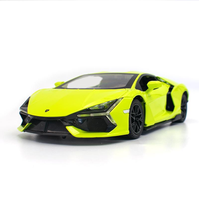 

1/24 Alloy Die-cast Lamborghini Aventador Sports Car Model, Doors Can Be Opened, Simulated Sound and Light, Adults Can Collect Ornaments зелёный