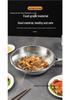 Titanium Dragon Scale Hammer Pattern Flat Bottom Wok with Square Handle, No Coating, Less Oil Smoke, Stainless Steel Steak Frying Pan.