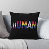 Human Various Queer Flags Square Pillowcase Polyester Linen Velvet Printed Zip Decorative Car Cushion Case 18"