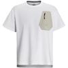 Urban Outdoor Pocket Comfort Solid Color Crew Neck Short Sleeve T-Shirt Unisex Tops White 1387986-100