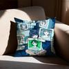 Serial Experiments Lain Pillow Case Square DoubleSided Printing Short Plush Sofa Cushion Cover Bedroom Bedside Pillow