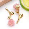 2pcs Stainless Steel 3D Stereoscopic DIY Jewelry Accessories Keychain Necklace Pendant Pendant Cherry Strawberry Craft Supplie