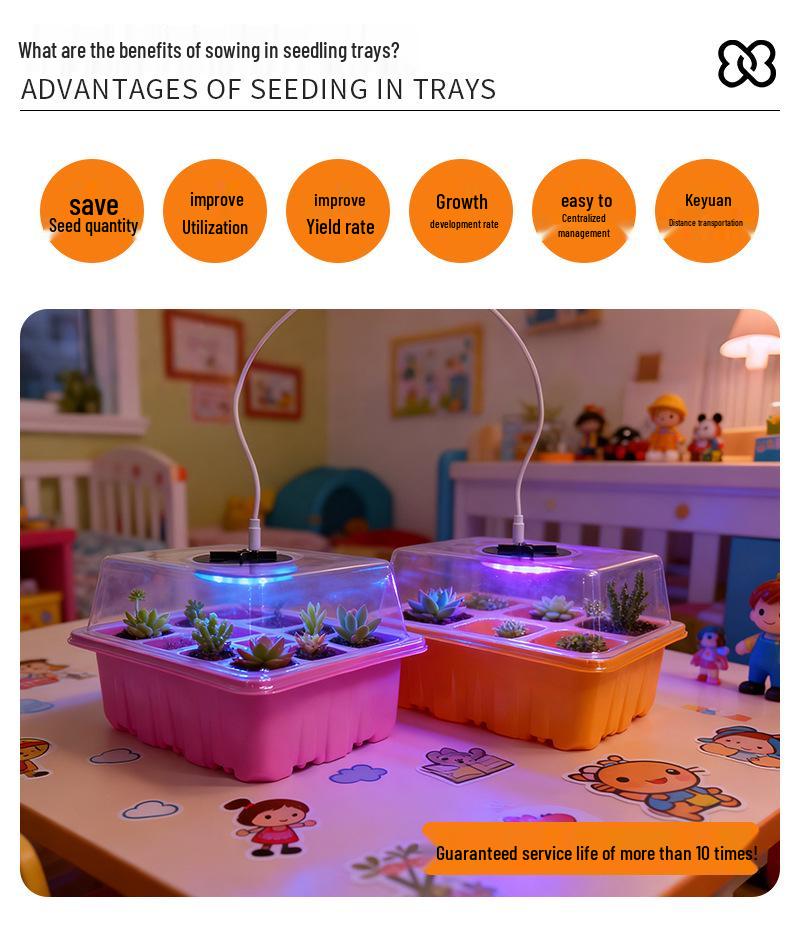 High Lid Seedling Box with Controller Accessories for Home Gardening