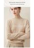 Lekasha Women's 100% Pure Cashmere Half-High Neck Pullover Knitwear for Autumn and Winter