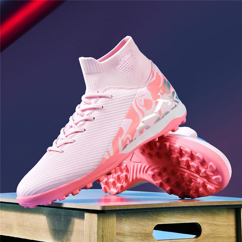 Football shoes men and women youth long nails broken nails breathable non-slip wear-resistant training football shoes
