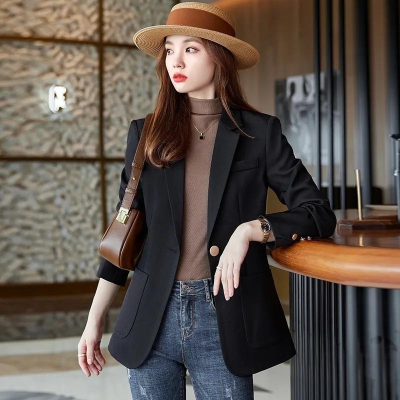 Women Blazer Spring Summer Fashion Long Sleeve Office Ladies Suit Casual Blazer Coat Female Outerwears