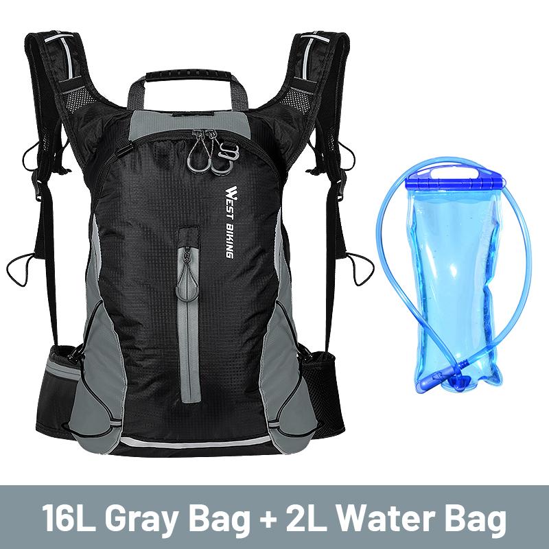 WEST BIKING 10L Nefes Alabilir Bisiklet Sırt Çantası Su Geçirmez Ultra Hafif Katlanabilir Bisiklet Çantası Outdoor Tırmanış Seyahat Yürüyüş Bisiklet Çantası