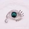 Waterdrop Crystal Eyes Brooches For Women Rhinestone Enamel 4-color Eyes Office Causal Brooch Pins Gifts