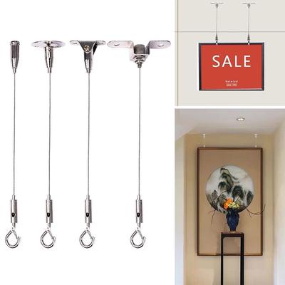 New Stainless Steel Wire Rope Adjustable With Locking Suspension Lanyard Hanging Rope
