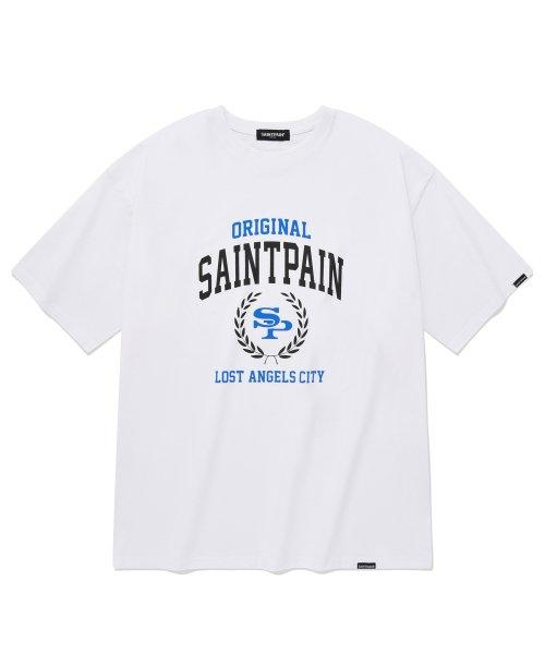 Футболка Saint Pain Sp с логотипом Heritage - Белая White/L